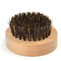 round shape wild boar bristle beard brush, beard kit