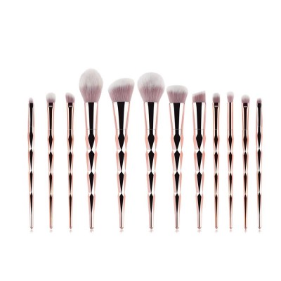 Diamond Special Handle Makeup Brushes Set 12 Pieces Cosmetic Brush with Factory Prices