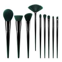 High quality 9Pcs geen powder brush makeup blending brush brush make up