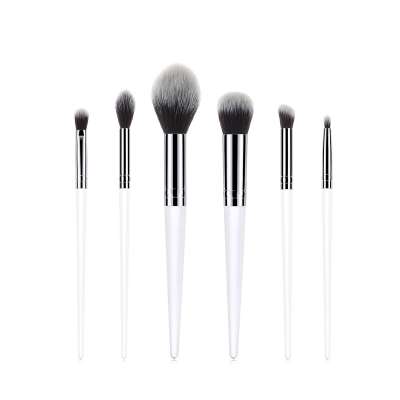 Beauty accessories 6pcs transparent high quality Acrylic makeup brush holder synthon hair cosmetic brush